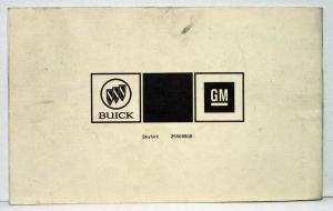1982 Buick Skylark Owners Operators Manual Original