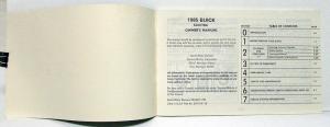 1985 Buick Electra Owners Operators Manual Original