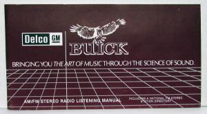 1985 Buick Skylark Owners Operators Manual Original
