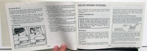 1986 Buick Riviera Owners Operators Manual Original