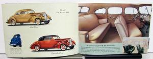 1938 Packard Eight and Packard Six Dealer Sales Brochure Orginal