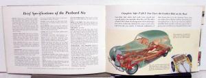 1938 Packard Eight and Packard Six Dealer Sales Brochure Orginal