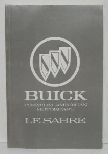 1989 Buick LeSabre Owners Operators Manual Original