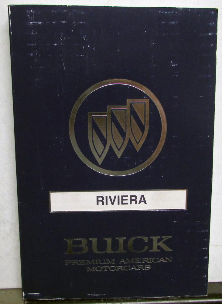1990 Buick Riviera Owners Operators Manual Original