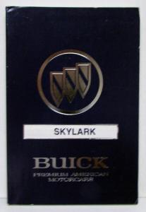 1990 Buick Skylark Owners Operators Manual Original