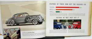 1938 Packard Eight Packard Six Original Color Dealer Sales Brochure