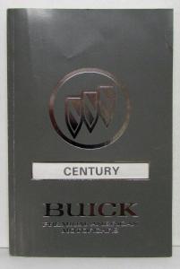 1992 Buick Century Owners Operators Manual Original