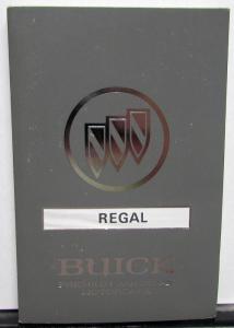 1992 Buick Regal Owners Operators Manual Original