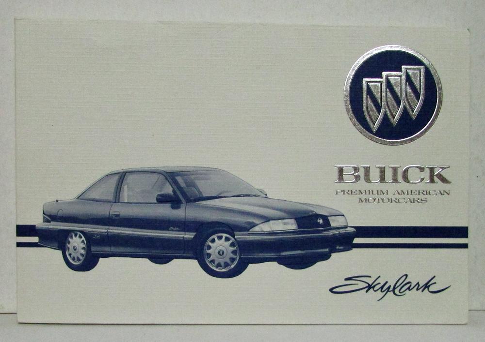 1993 Buick Skylark Operators Owners Manual Original
