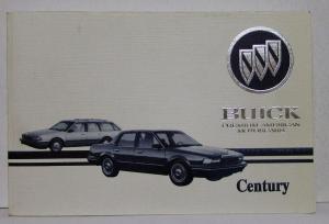 1994 Buick Century Operators Owners Manual Original