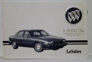1995 Buick LeSabre Operators Owners Manual Original