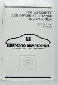 1995 Buick Century Operators Owners Manual Original