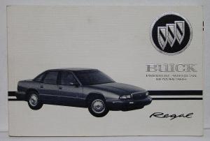 1995 Buick Regal Operators Owners Manual Original