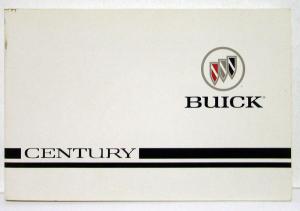 1996 Buick Century Operators Owners Manual Original