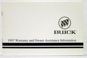 1997 Buick Warranty and Owners Assistance Information Manual