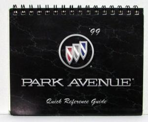 1999 Buick Park Avenue Operators Owners Quick Reference Guide Original