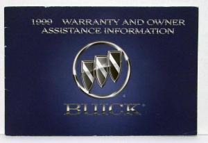 1999 Buick Warranty And Owners Assistance Information Booklet