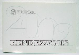 2002 Buick Rendezvous Owners Operators Manual Original