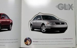 2000 VW Volkswagen Passat GLS GLS V6 GLX Sales Brochure Oversized Original