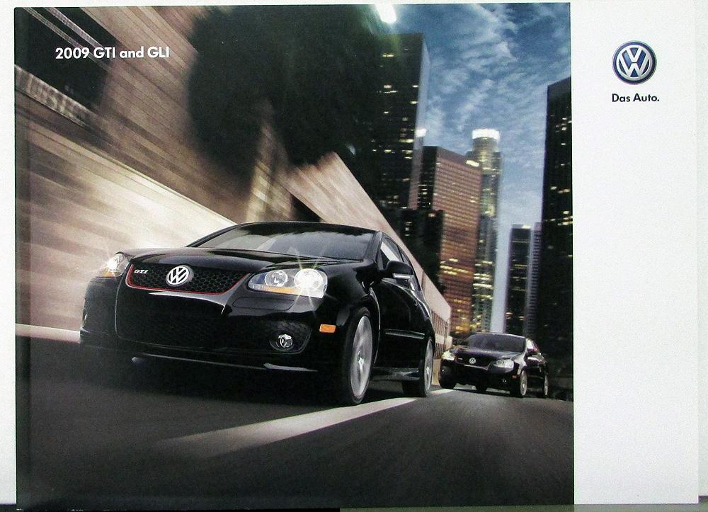 2009 VW Volkswagen GTI and GLI Models Color Sales Brochure Original