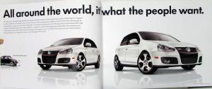 2009 VW Volkswagen GTI and GLI Models Color Sales Brochure Original