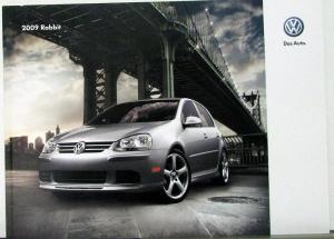 2009 VW Volkswagen Rabbit Color Sales Brochure Original