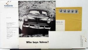 1965 Volvo WHO BUYS VOLVOS? Sales Brochure Ltr & List Dealers US & Canada Orig