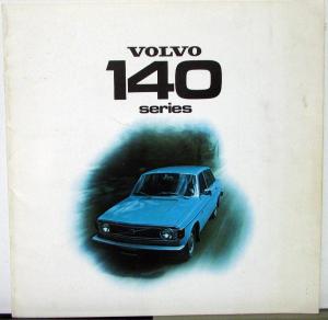 1974 Volvo 142 144 145 Series Models Color Sales Brochure Oversized Original