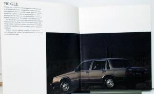 1984 Volvo 740 GLE 760 GLE Turbo Color Sales Brochure XL Original US & Canada