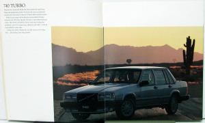 1984 Volvo 740 GLE 760 GLE Turbo Color Sales Brochure XL Original US & Canada