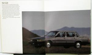 1984 Volvo 740 GLE 760 GLE Turbo Color Sales Brochure XL Original US & Canada