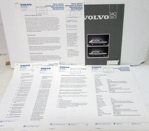 1985 Volvo 300 Series Netherland Press Kit Sales Brochure Tech Shts Releases