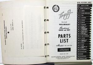 1951 Kaiser Frazer Henry J Dealer Preliminary Parts List Revised July 1951