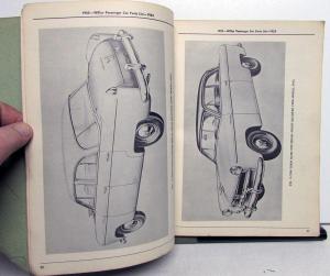 1952-53 Willys Dealer Parts List Book Passenger Car 475A 675 675A 685 685A