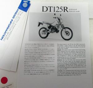 1987 Yamaha Press Release 27th Intl Tokyo Motor Show Both Japan & Eng Text Orig