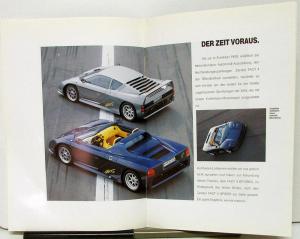 1992 ? Zender Fact 4 Spider Sports Car Prestige Sales Brochure German Text Orig