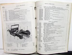 1955 Willys Jeep Dealer Parts List Book CJ-5 4 Cyl F-Head Engine 4X4 Original