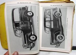 1945-49 Willys Jeep Dealer Master Parts Book CJ-2A CJ-3A 4-63 6-63 VJ-2 VJ-3