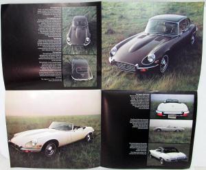 1971 Jaguar V-12 Dealer Sales Brochure Folder 2+2 Convertible Original Rare
