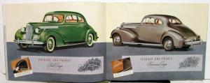 1940 Packard One Ten One Twenty BLUE Cover Dealer Sales Brochure ORIGINAL