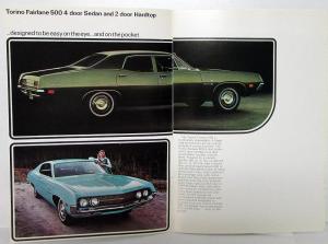 1970 Ford Mustang TBird Cougar Lincoln Torino Cars Sales Brochure UK Market