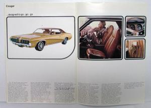 1970 Ford Mustang TBird Cougar Lincoln Torino Cars Sales Brochure UK Market