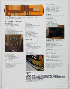 1973 FMC 2900R Motor Coach Color Sales Folder Original