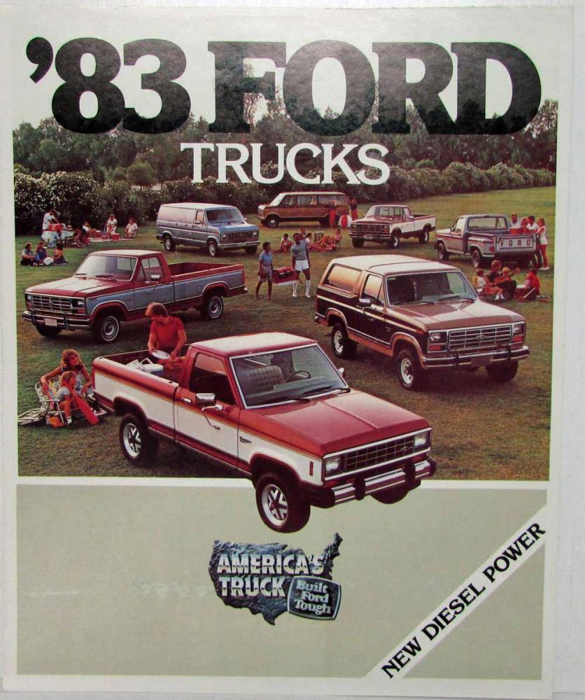 1983 Ford Trucks Sales Folder New Diesel Power