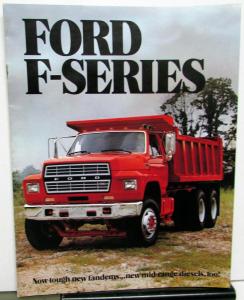 1983 Ford F-Series Trucks Sales Brochure New Tandems and Diesels