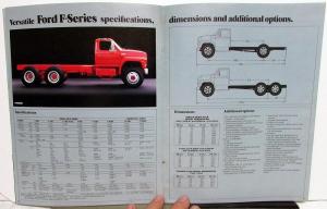 1983 Ford F-Series Trucks Sales Brochure New Tandems and Diesels