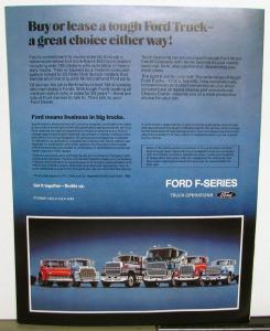 1983 Ford F-Series Trucks Sales Brochure New Tandems and Diesels