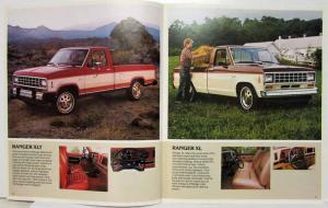1983 Ford Ranger V6 & Diesel Power Sales Brochure