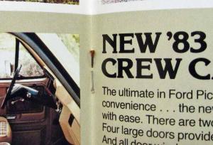 1983 Ford F-Series Pickup Sales Brochure