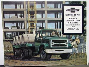 1966 Chevrolet Truck Foreign Dealer Spanish Text Sales Brochure Series 50 60 80